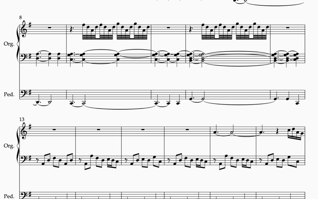 Two organ pieces premiered
